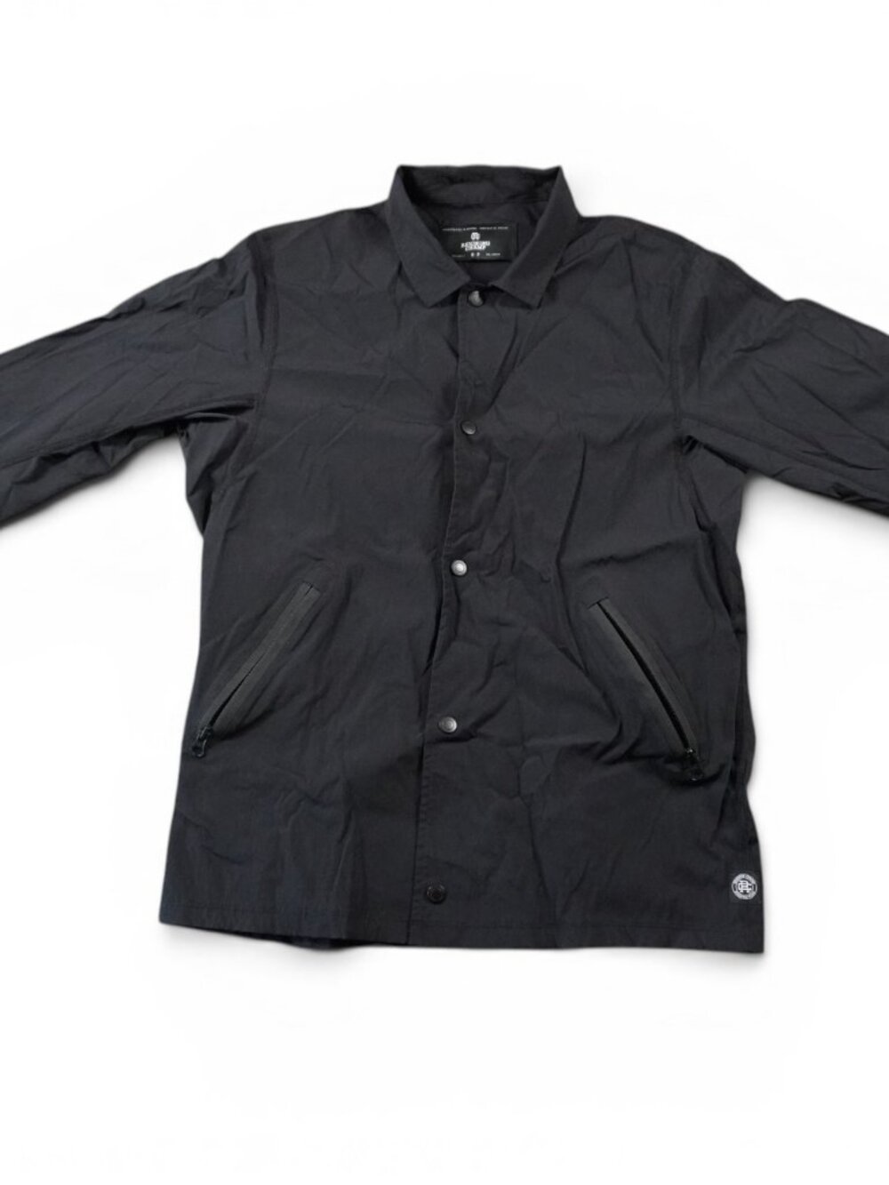 Reigning Champ Jacket Mens Large Small Windbreaker Coaches Snap Button Nylon